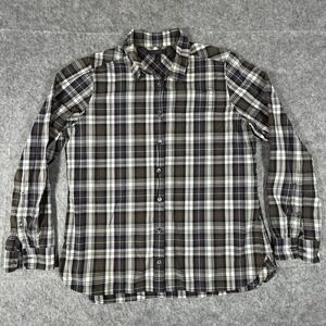J. Crew Women's Large 12 Long Sleeve Plaid Button Down Shirt Preppy